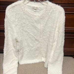 Cloth & Stone Soft White Cardigan